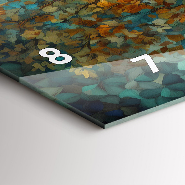 Reloj de cristal horizontal Árbol mosaico