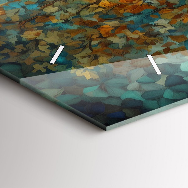 Reloj de cristal horizontal Árbol mosaico