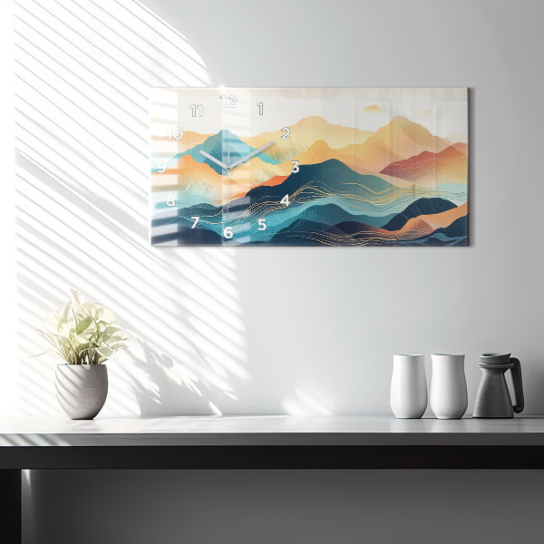 Reloj horizontal Paisaje de montaña