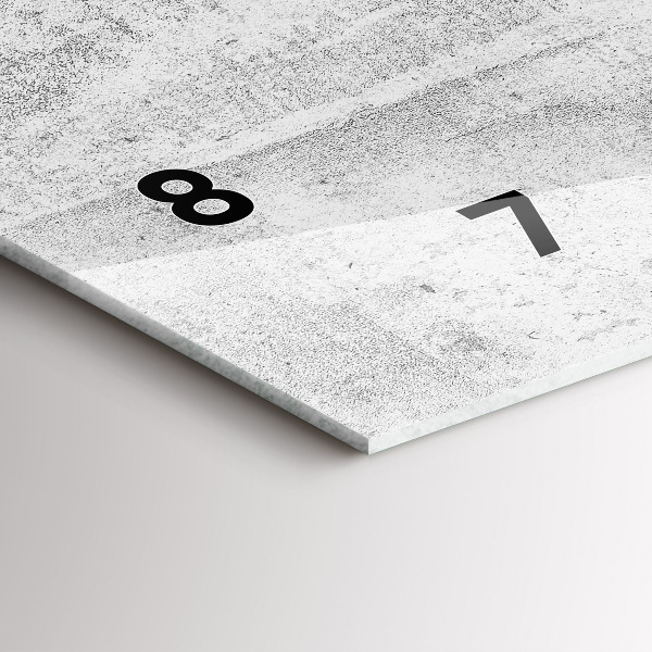 Reloj horizontal Muro de hormigón