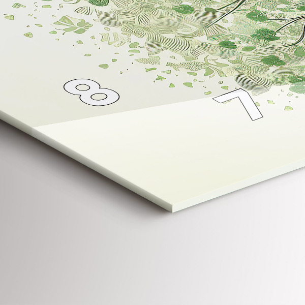 Reloj de cristal horizontal Árbol grande naturaleza