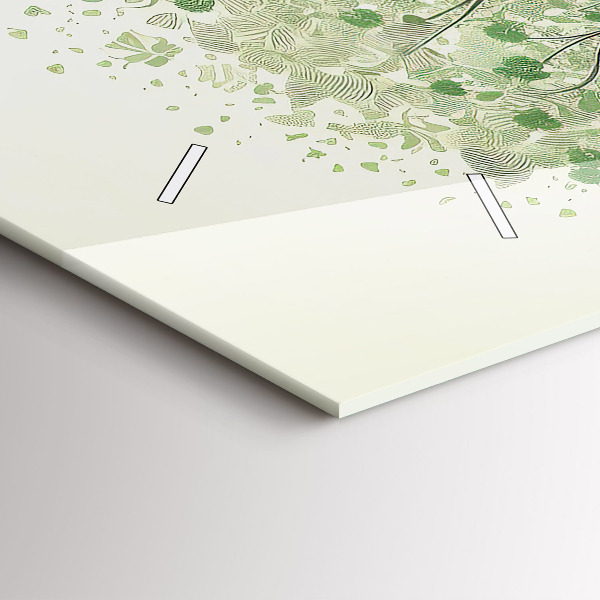 Reloj de cristal horizontal Árbol grande naturaleza