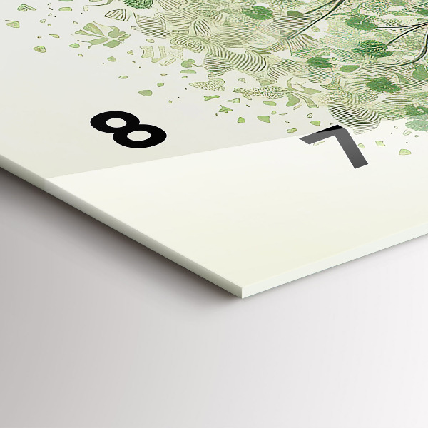 Reloj de cristal horizontal Árbol grande naturaleza