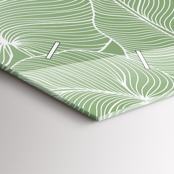 Reloj horizontal Patrón de hojas en la naturaleza