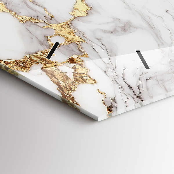 Reloj de cristal horizontal Mármol decorativo