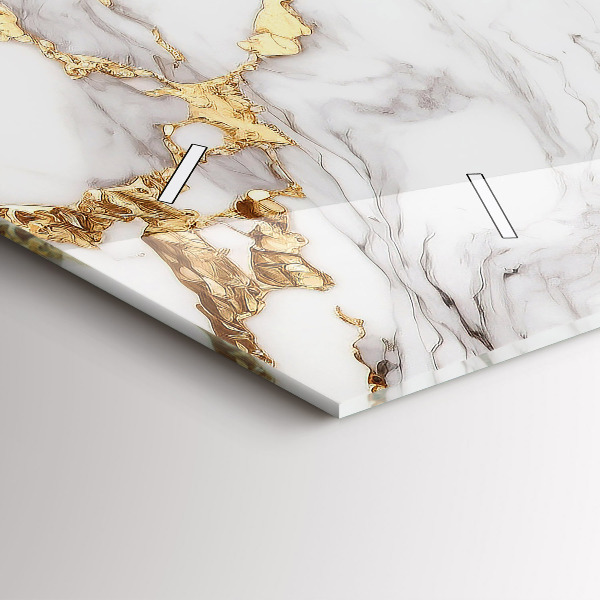 Reloj de cristal horizontal Mármol decorativo