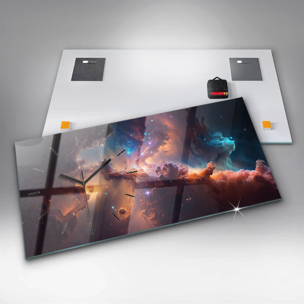 Reloj horizontal Mundo cósmico de estrellas