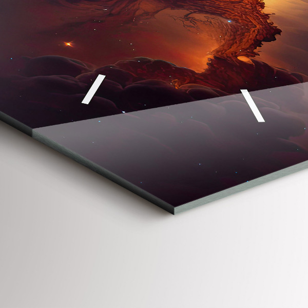 Reloj horizontal Mundo cósmico de estrellas