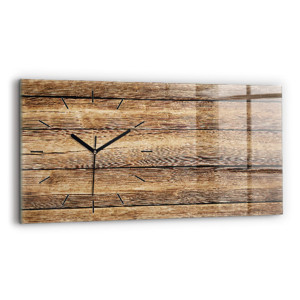 Reloj horizontal Tablones de madera