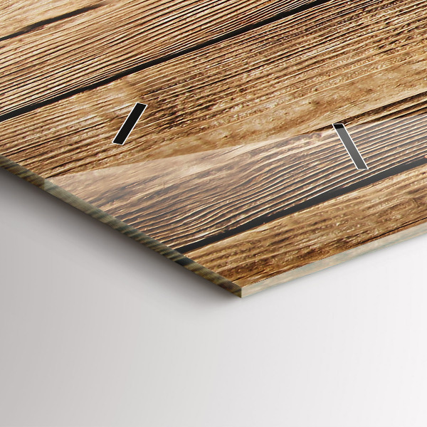 Reloj horizontal Tablones de madera