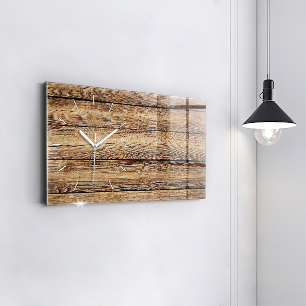 Reloj horizontal Tablones de madera