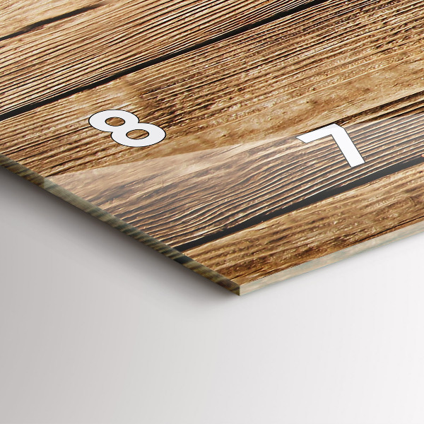 Reloj horizontal Tablones de madera