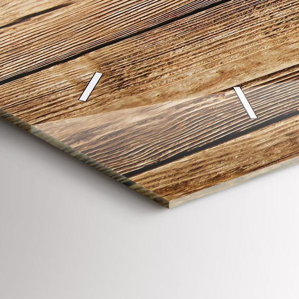 Reloj horizontal Tablones de madera