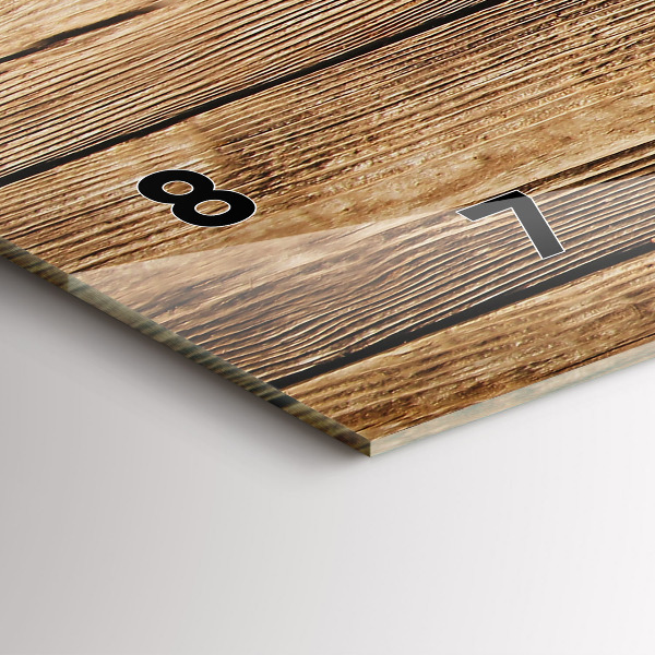 Reloj horizontal Tablones de madera