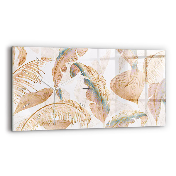 Reloj horizontal Naturaleza con hojas