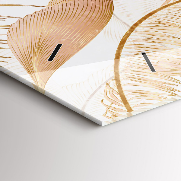 Reloj horizontal Naturaleza con hojas