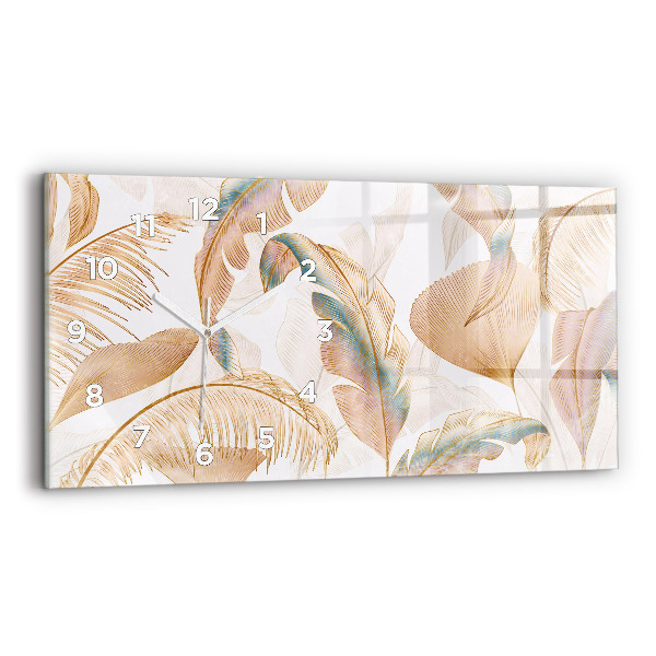 Reloj horizontal Naturaleza con hojas