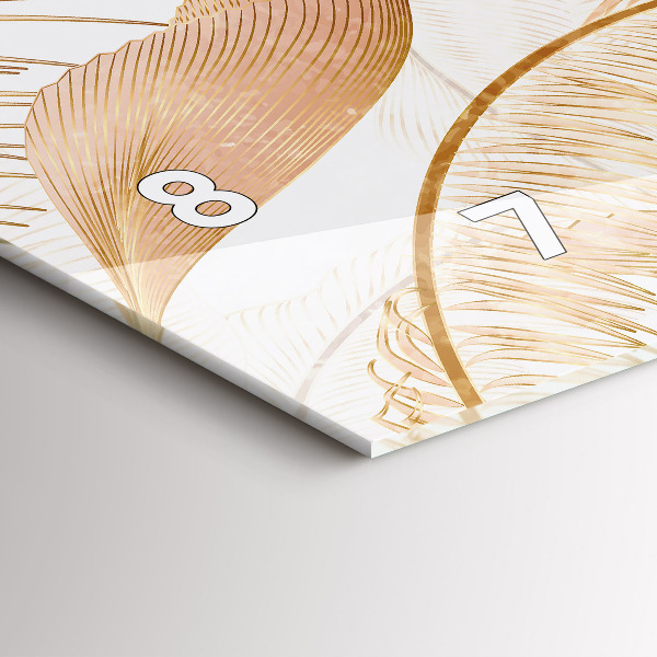 Reloj horizontal Naturaleza con hojas