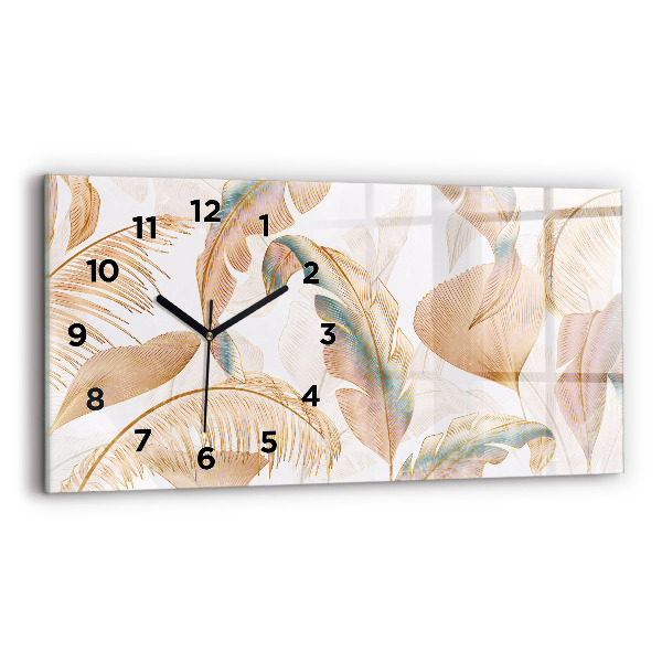 Reloj horizontal Naturaleza con hojas