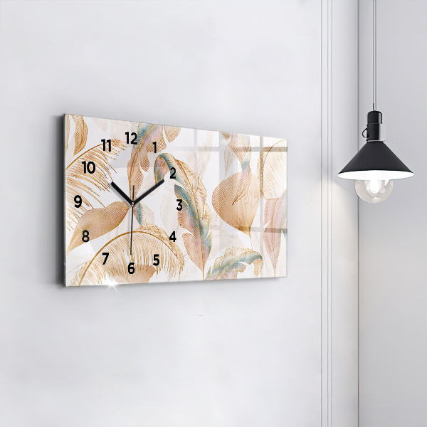 Reloj horizontal Naturaleza con hojas