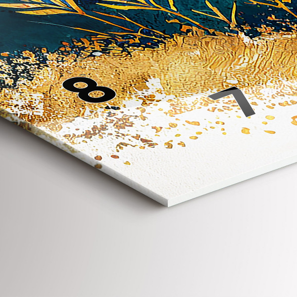 Reloj de cristal horizontal Paisaje montañoso