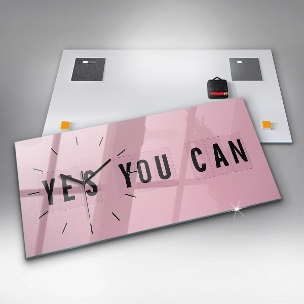 Reloj de cristal horizontal Sí se puede