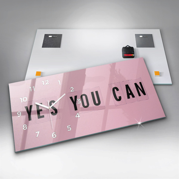 Reloj de cristal horizontal Sí se puede