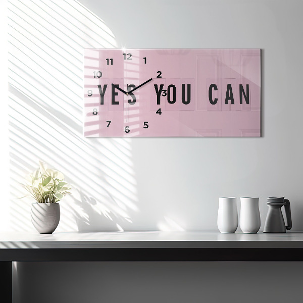 Reloj de cristal horizontal Sí se puede