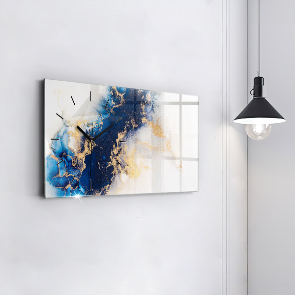 Reloj de cristal horizontal Patrón de mármol