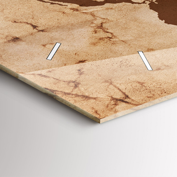 Reloj horizontal Mapamundi vintage