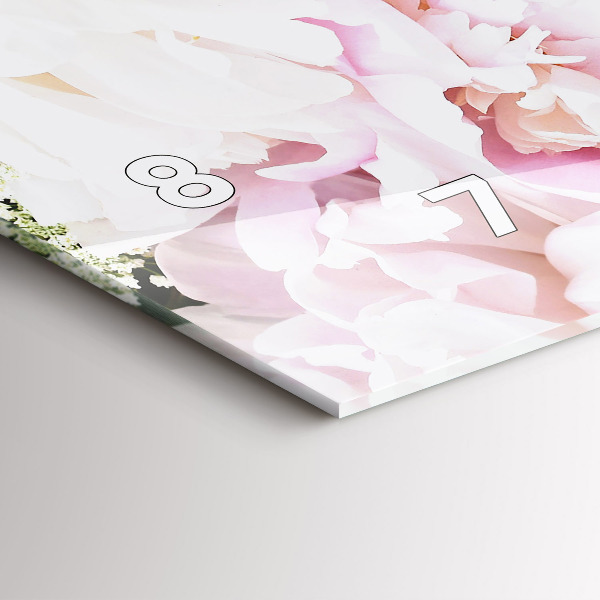 Reloj horizontal Flores decorativas