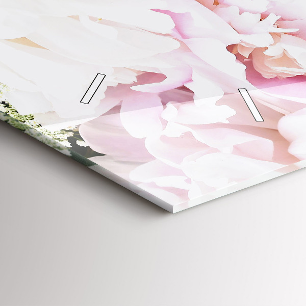 Reloj horizontal Flores decorativas