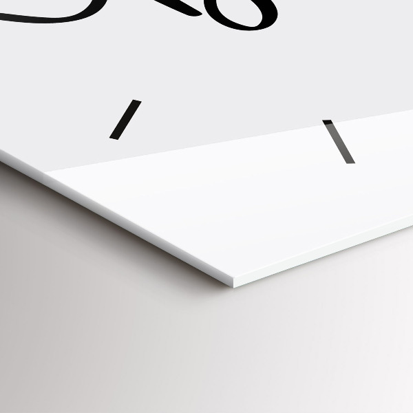 Reloj de cristal horizontal Inscripción Bon voyage