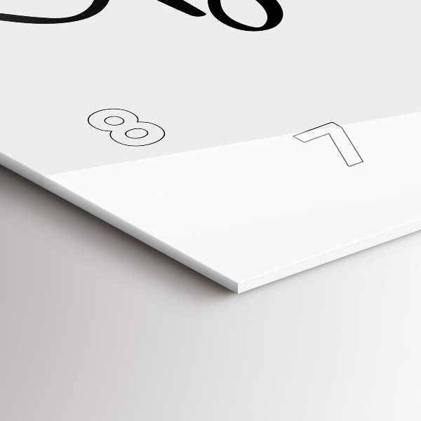 Reloj de cristal horizontal Inscripción Bon voyage