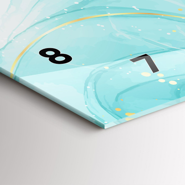 Reloj horizontal Mármol abstracto