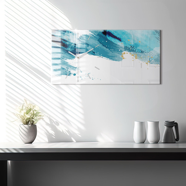 Reloj horizontal Pinceladas