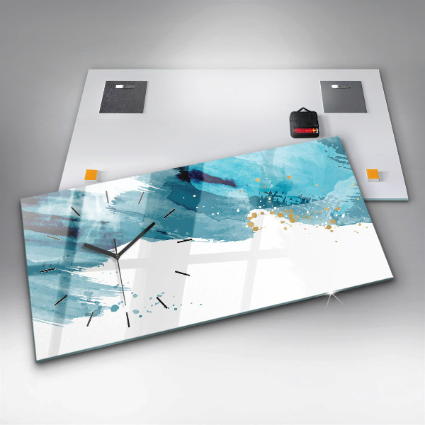 Reloj horizontal Pinceladas