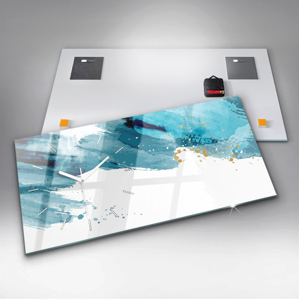 Reloj horizontal Pinceladas