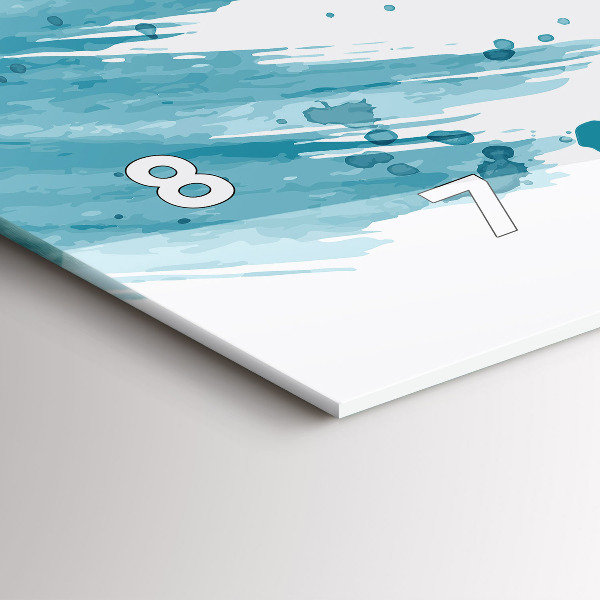 Reloj horizontal Pinceladas