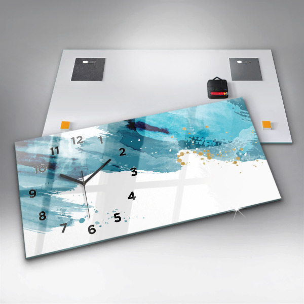 Reloj horizontal Pinceladas