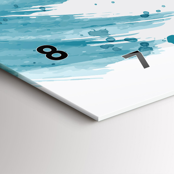 Reloj horizontal Pinceladas