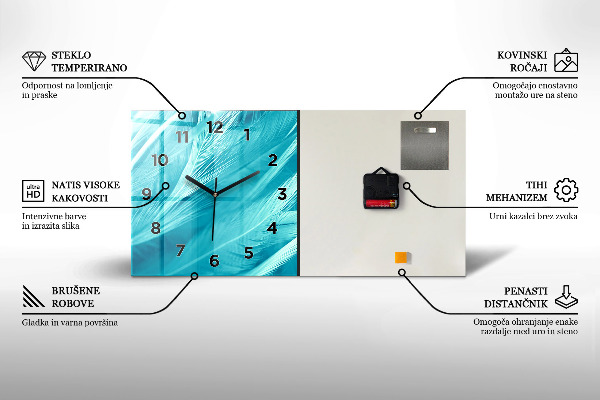 Reloj horizontal Pinceladas