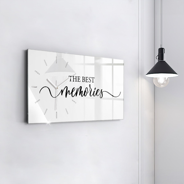 Reloj horizontal Inscripción de recuerdos