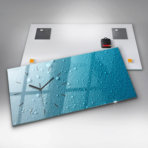 Reloj horizontal Gotas de agua