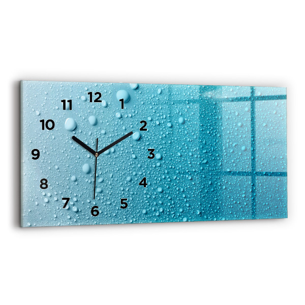 Reloj horizontal Gotas de agua