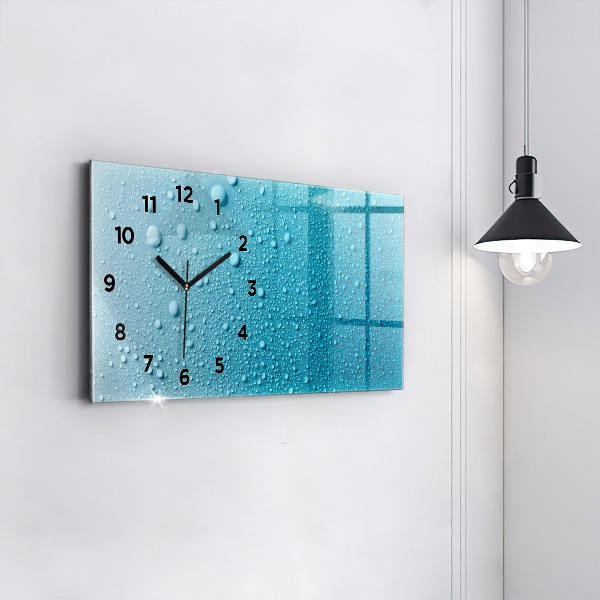 Reloj horizontal Gotas de agua