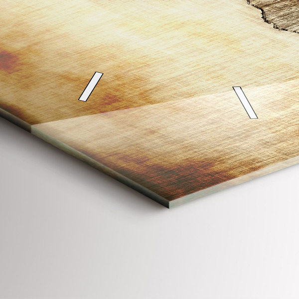 Reloj horizontal Viejo mapamundi