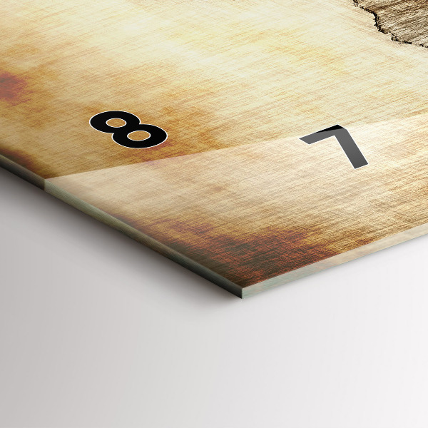 Reloj horizontal Viejo mapamundi