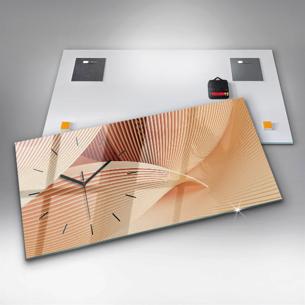 Reloj horizontal Olas patrón abstracto