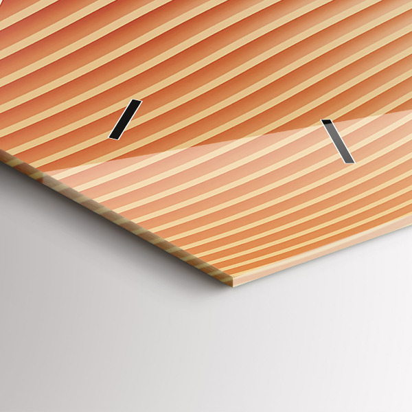 Reloj horizontal Olas patrón abstracto